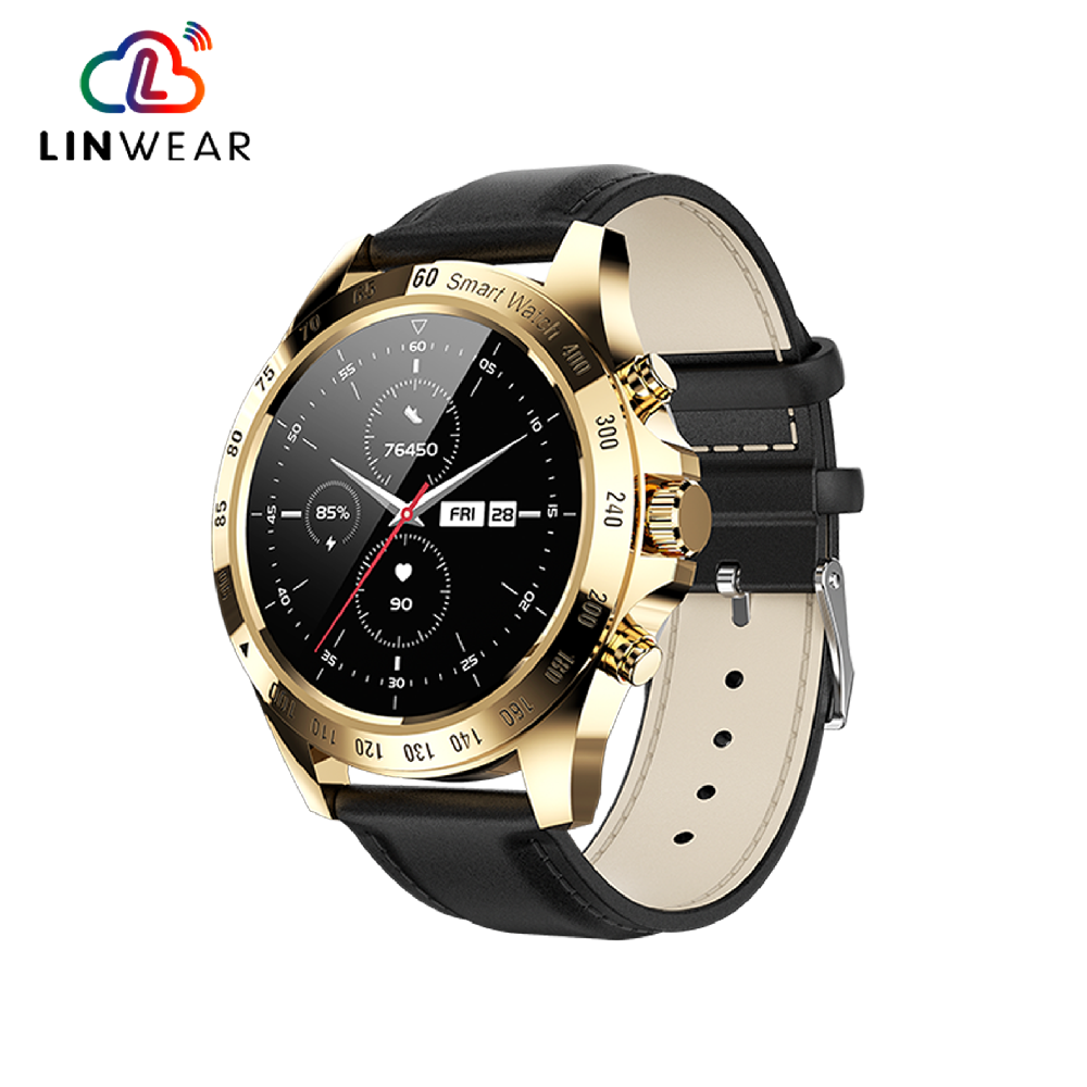 圆款AMOLED 高端商务蓝牙手表